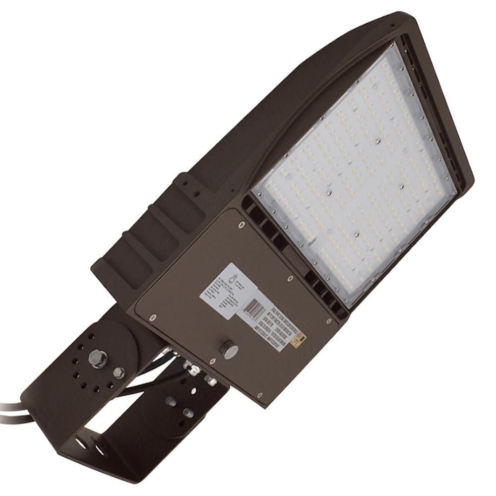 LED Area Light | Street Light | Parking lot light | 100 Watt | 13200 Lumens | 5000K | i9 Series | Yoke Mount | Bronze Housing(D0