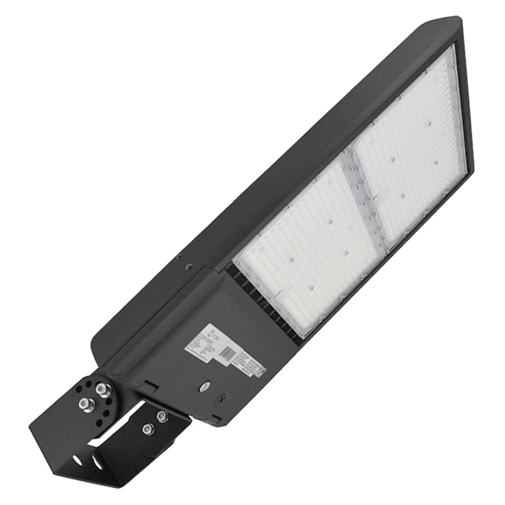 LED Area Light | 200 Watt | 28000 Lumens | 5000K | Yoke Mount | Black Housing | UL & DLC Listed | Led Parking Lot Light | Led St