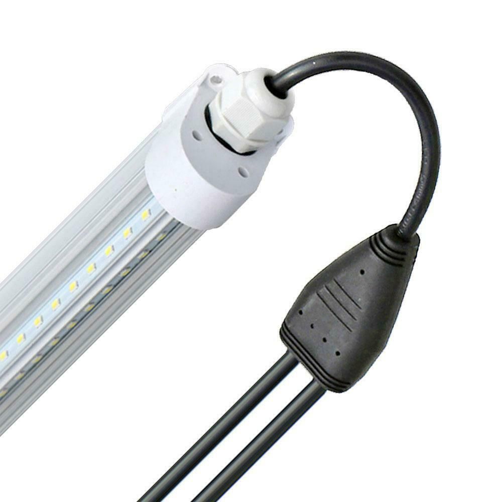 LED Cooler Light STA Series | 60in | 25Watt | 3000Lumens | 6500K | Linkable | V-Shape | Pack of 6(D0102HPSSQA.)