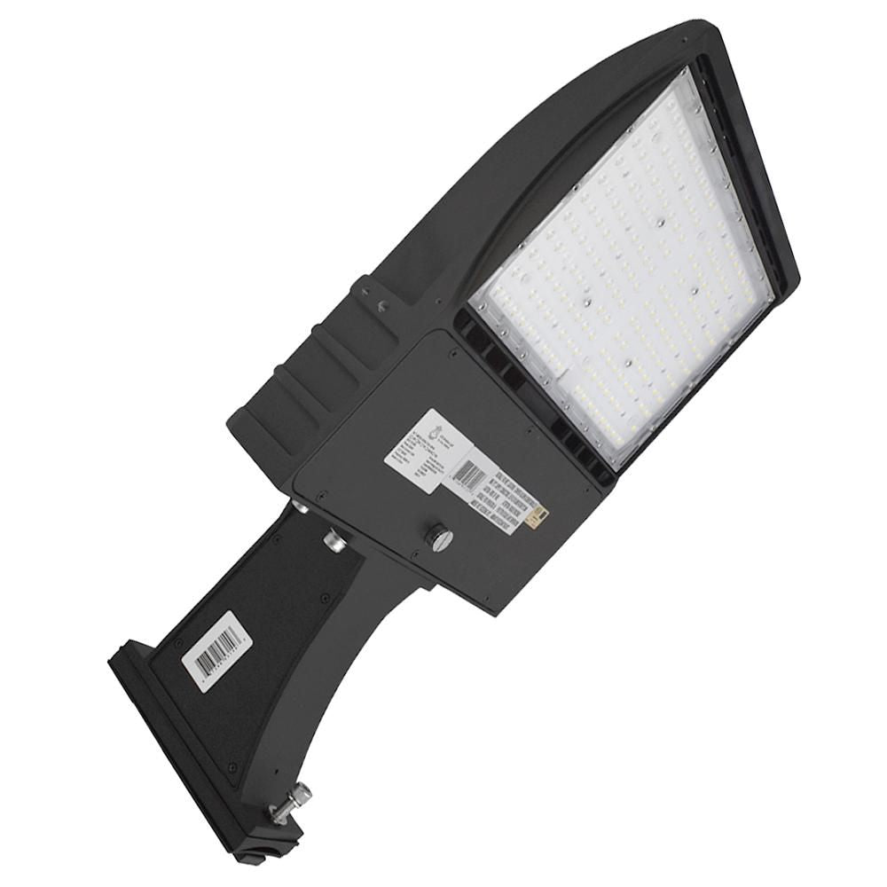 LED Area Light | Street light | Led Parking lot light | 100 Watt | 13200Lm | 5000K | Straight Arm Mount | Black housing | UL & D