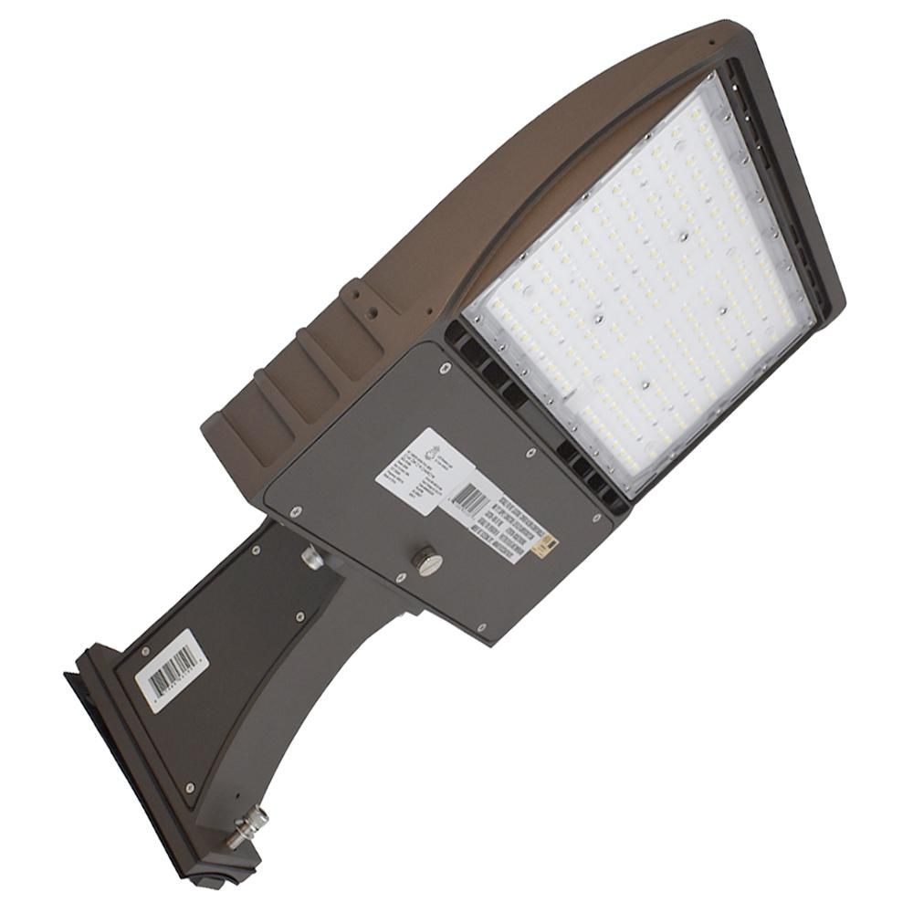 LED Area Light | LED Street Light | Led Parking Lot light | 100 Watt | 13200Lm | 5000K | Straight Arm Mount | Bronze housing | U