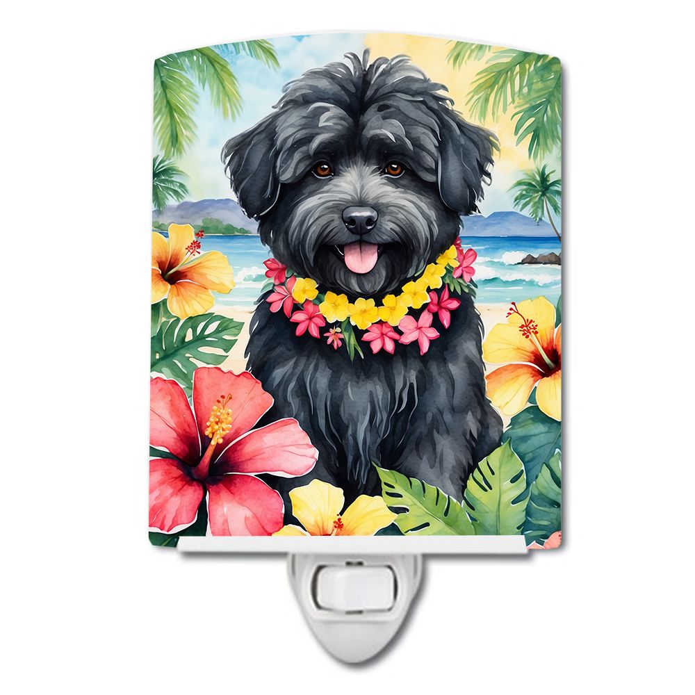 NEW Puli Luau Ceramic Night Light Compact, UL-Certified, Ideal for Bedroom, Bathroom, Nursery, Hallway, Kitchen, 6x4x3, Multicol