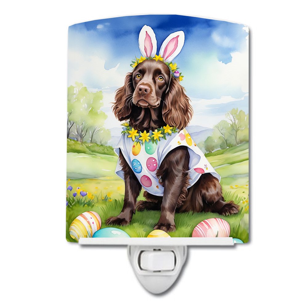 NEW Boykin Spaniel Easter Egg Hunt Ceramic Night Light Compact, UL-Certified, Ideal for Bedroom, Bathroom, Nursery, Hallway, Kit