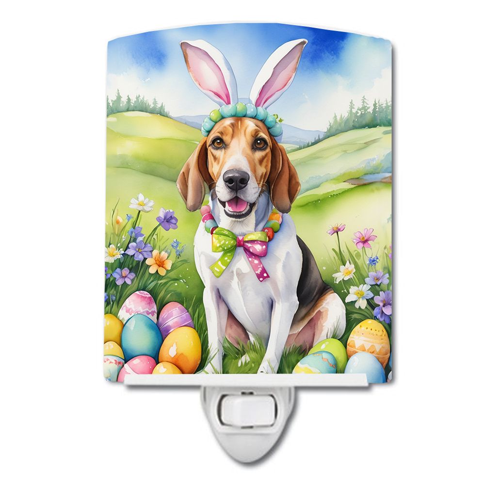 NEW English Foxhound Easter Egg Hunt Ceramic Night Light Compact, UL-Certified, Ideal for Bedroom, Bathroom, Nursery, Hallway, K