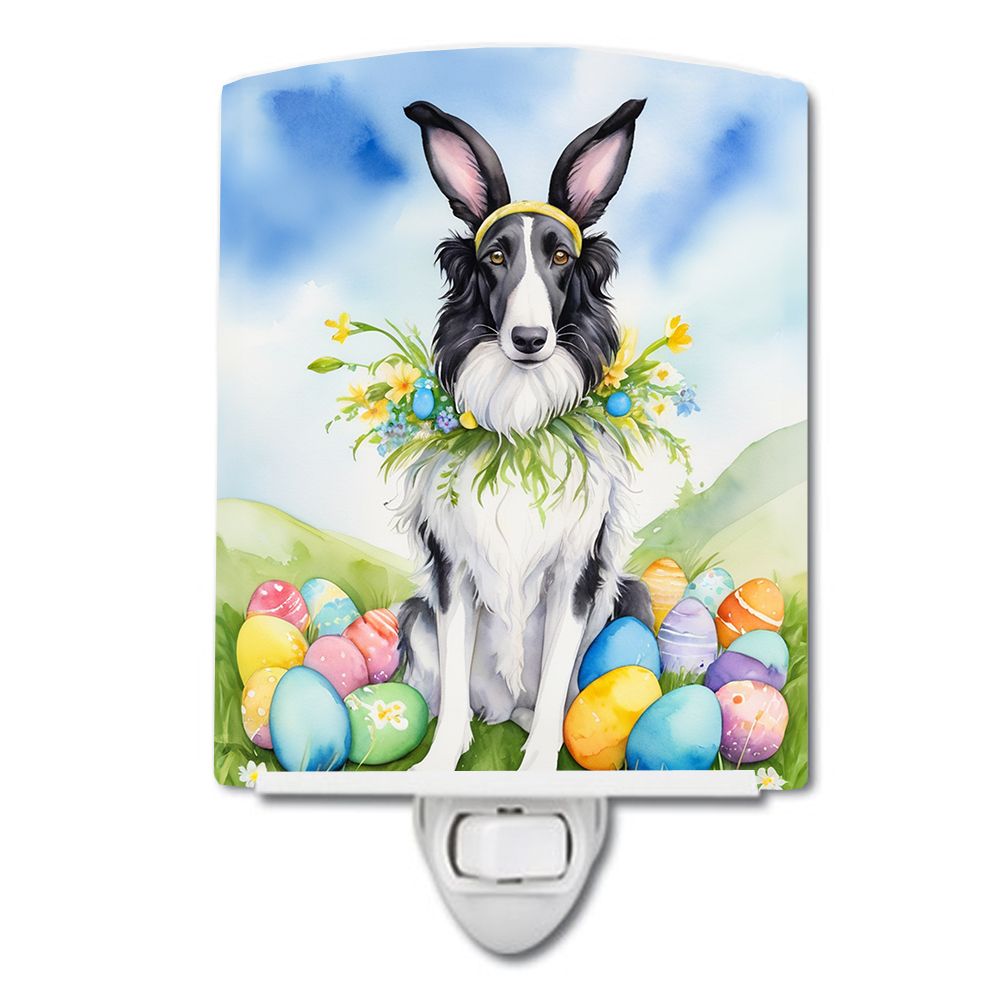 NEW Borzoi Easter Egg Hunt Ceramic Night Light Compact, UL-Certified, Ideal for Bedroom, Bathroom, Nursery, Hallway, Kitchen, 6x