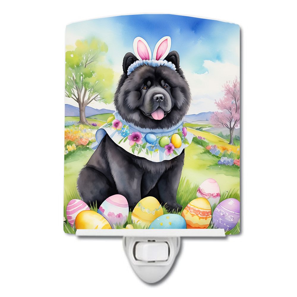 NEW Chow Chow Easter Egg Hunt Ceramic Night Light Compact, UL-Certified, Ideal for Bedroom, Bathroom, Nursery, Hallway, Kitchen,