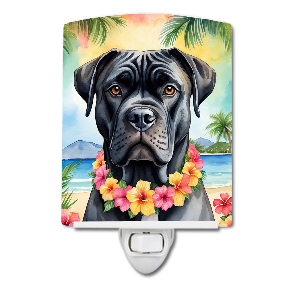 NEW Cane Corso Luau Ceramic Night Light Compact, UL-Certified, Ideal for Bedroom, Bathroom, Nursery, Hallway, Kitchen, 6x4x3, Mu