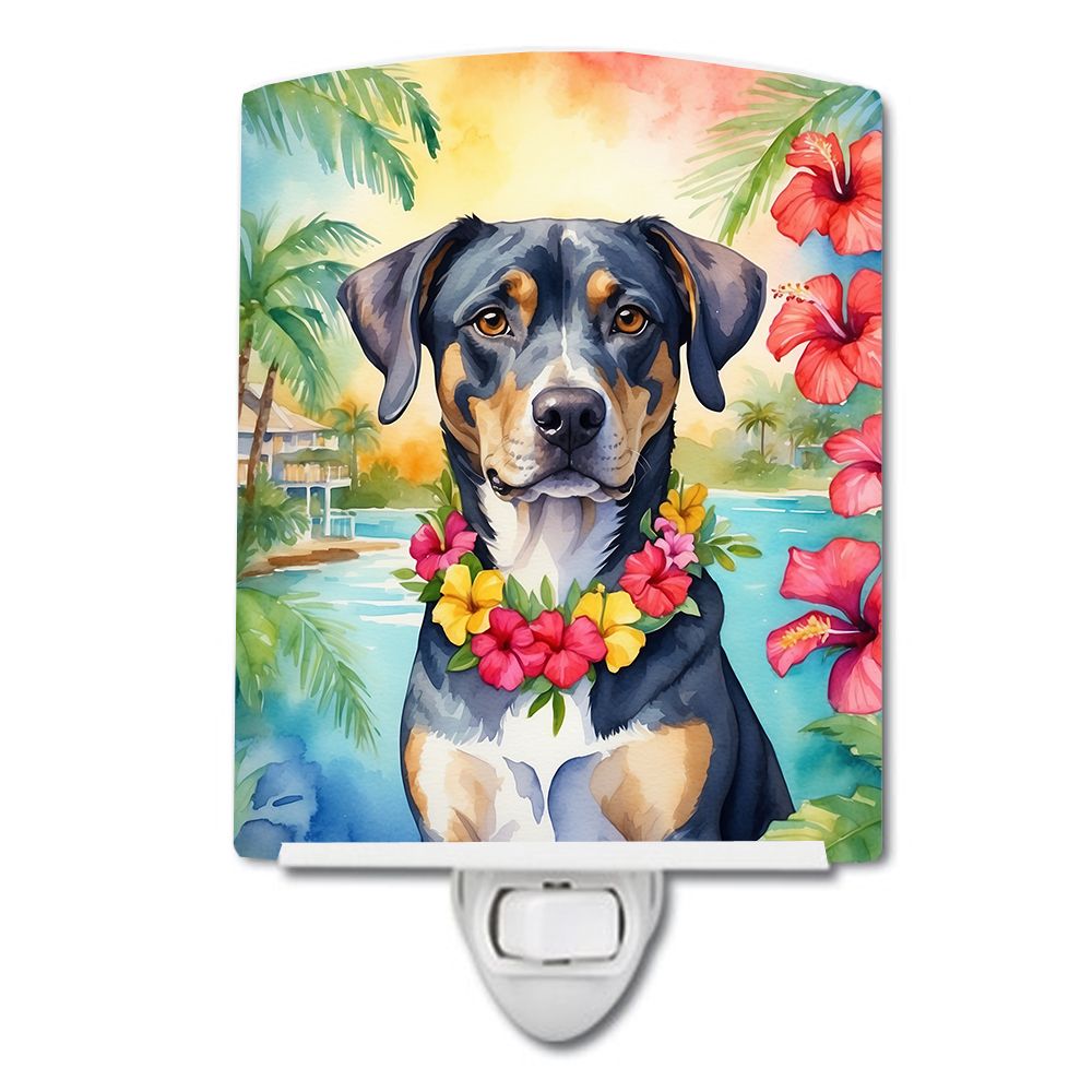 NEW Catahoula Luau Ceramic Night Light Compact, UL-Certified, Ideal for Bedroom, Bathroom, Nursery, Hallway, Kitchen, 6x4x3, Mul