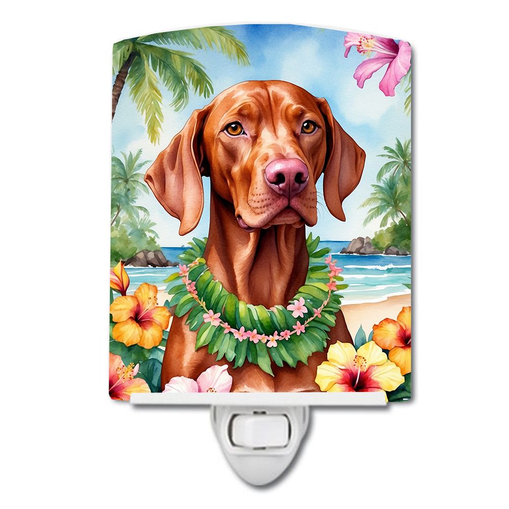 NEW Vizsla Luau Ceramic Night Light Compact, UL-Certified, Ideal for Bedroom, Bathroom, Nursery, Hallway, Kitchen, 6x4x3, Multic
