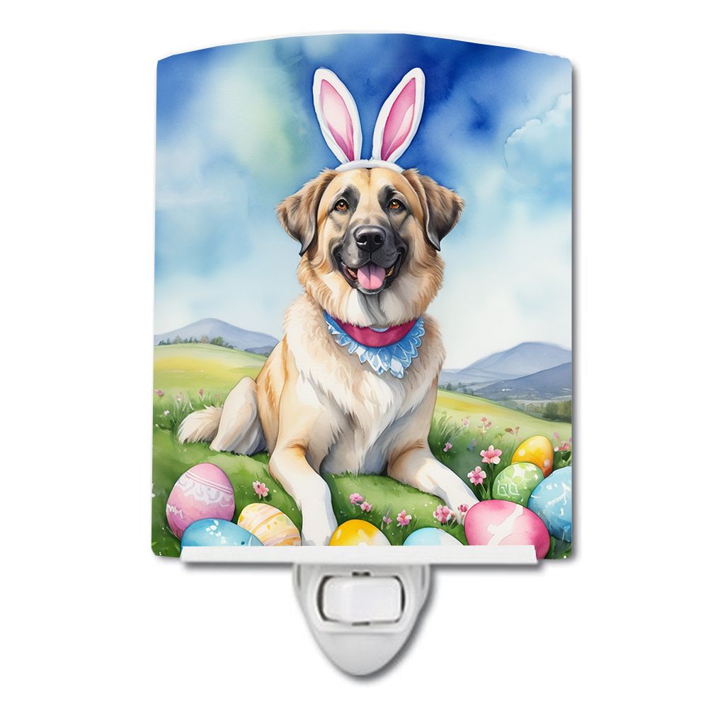 NEW Anatolian Shepherd Dog Easter Egg Hunt Ceramic Night Light Compact, UL-Certified, Ideal for Bedroom, Bathroom, Nursery, Hall