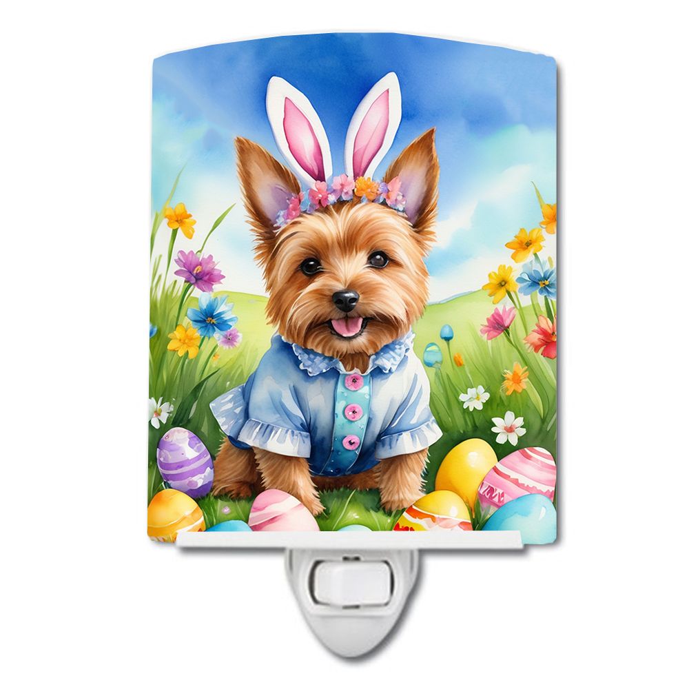NEW Norwich Terrier Easter Egg Hunt Ceramic Night Light Compact, UL-Certified, Ideal for Bedroom, Bathroom, Nursery, Hallway, Ki