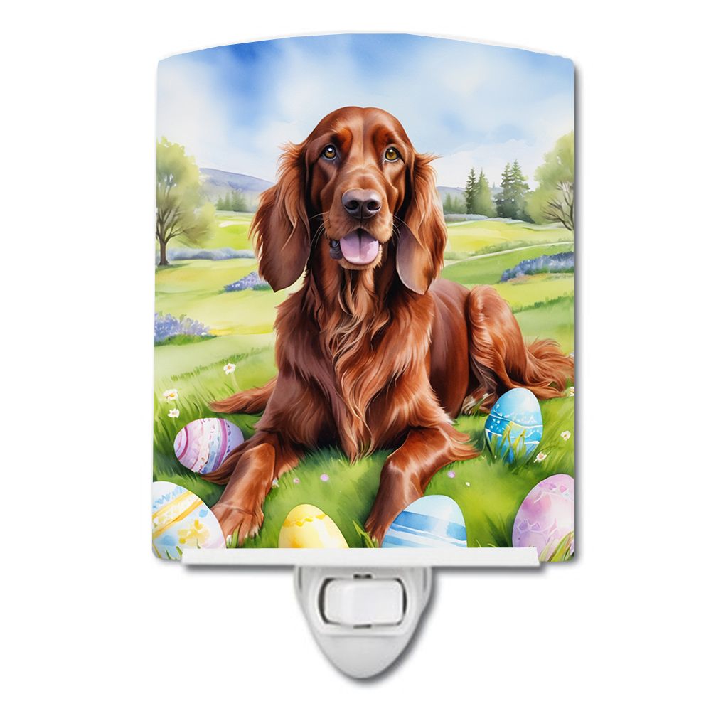 NEW Irish Setter Easter Egg Hunt Ceramic Night Light Compact, UL-Certified, Ideal for Bedroom, Bathroom, Nursery, Hallway, Kitch