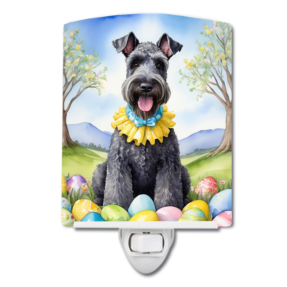 NEW Kerry Blue Terrier Easter Egg Hunt Ceramic Night Light Compact, UL-Certified, Ideal for Bedroom, Bathroom, Nursery, Hallway,