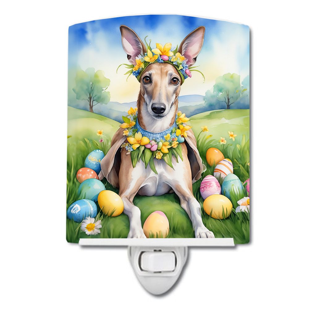 NEW Greyhound Easter Egg Hunt Ceramic Night Light Compact, UL-Certified, Ideal for Bedroom, Bathroom, Nursery, Hallway, Kitchen,