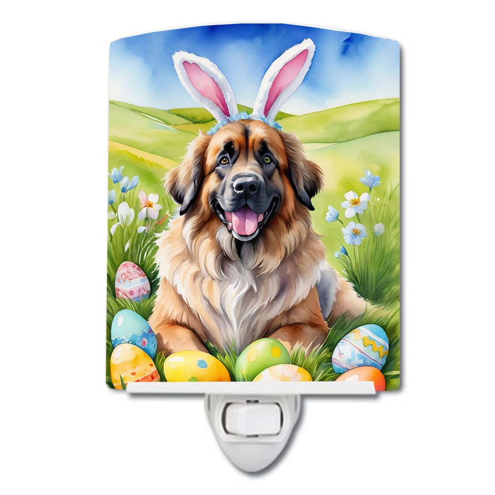 NEW Leonberger Easter Egg Hunt Ceramic Night Light Compact, UL-Certified, Ideal for Bedroom, Bathroom, Nursery, Hallway, Kitchen