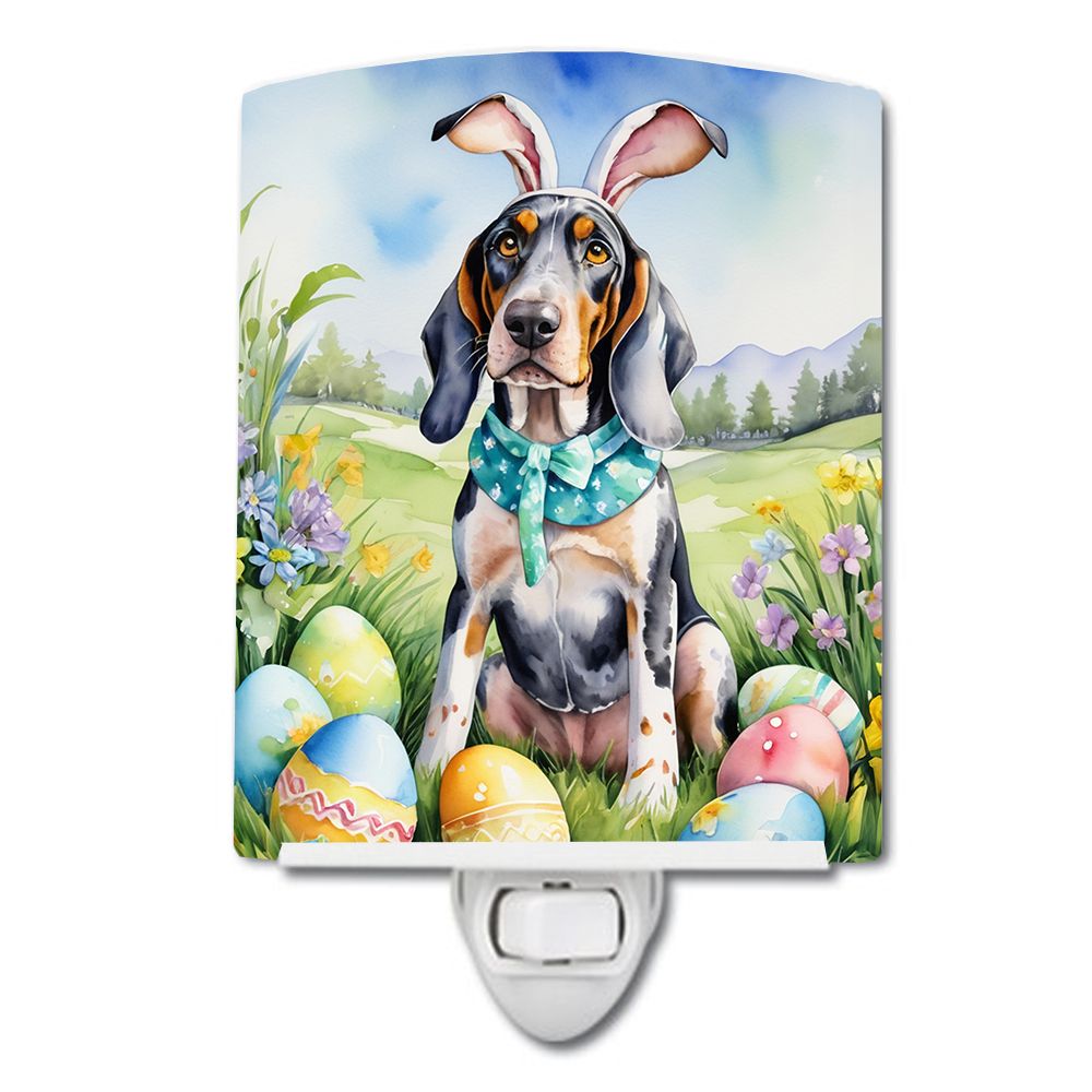 NEW Bluetick Coonhound Easter Egg Hunt Ceramic Night Light Compact, UL-Certified, Ideal for Bedroom, Bathroom, Nursery, Hallway,