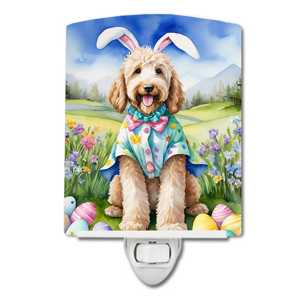 NEW Goldendoodle Easter Egg Hunt Ceramic Night Light Compact, UL-Certified, Ideal for Bedroom, Bathroom, Nursery, Hallway, Kitch