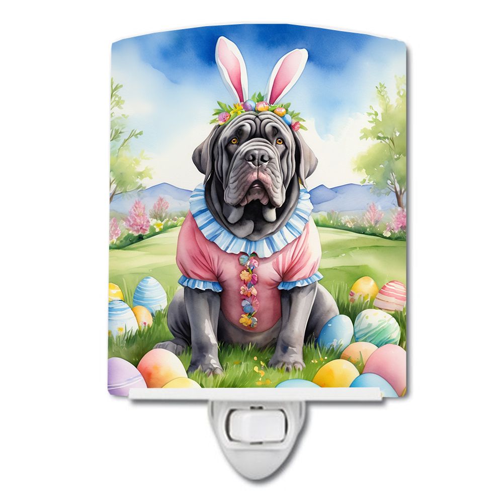 NEW Neapolitan Mastiff Easter Egg Hunt Ceramic Night Light Compact, UL-Certified, Ideal for Bedroom, Bathroom, Nursery, Hallway,