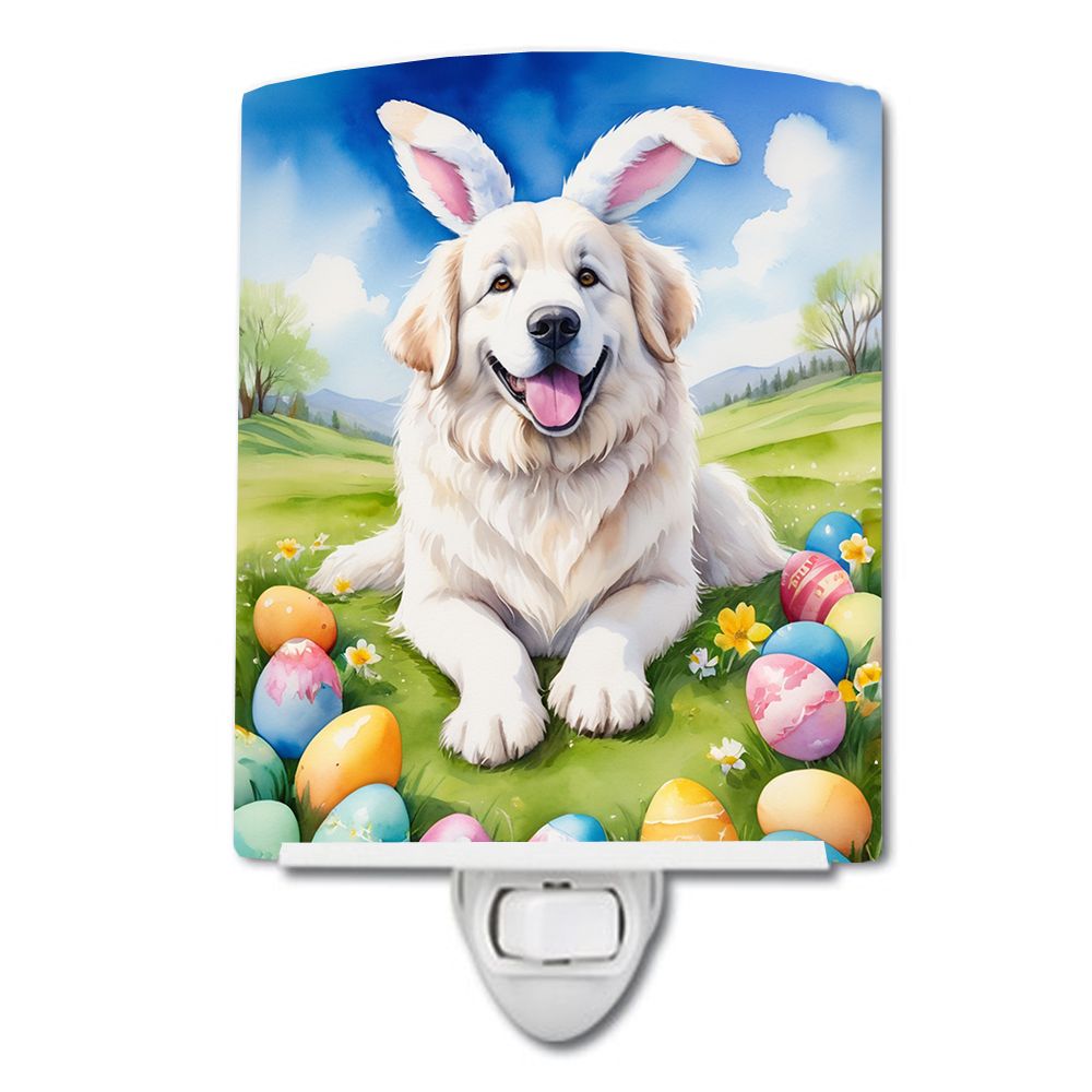 NEW Great Pyrenees Easter Egg Hunt Ceramic Night Light Compact, UL-Certified, Ideal for Bedroom, Bathroom, Nursery, Hallway, Kit