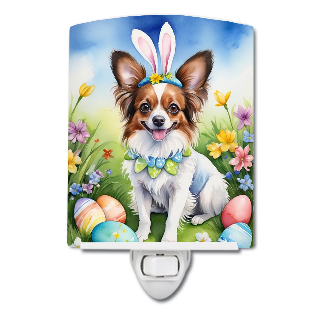 NEW Papillon Easter Egg Hunt Ceramic Night Light Compact, UL-Certified, Ideal for Bedroom, Bathroom, Nursery, Hallway, Kitchen, 