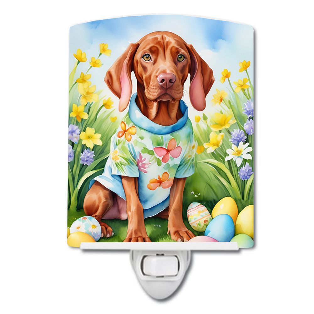 NEW Vizsla Easter Egg Hunt Ceramic Night Light Compact, UL-Certified, Ideal for Bedroom, Bathroom, Nursery, Hallway, Kitchen, 6x