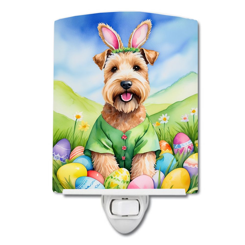 NEW Wheaten Terrier Easter Egg Hunt Ceramic Night Light Compact, UL-Certified, Ideal for Bedroom, Bathroom, Nursery, Hallway, Ki