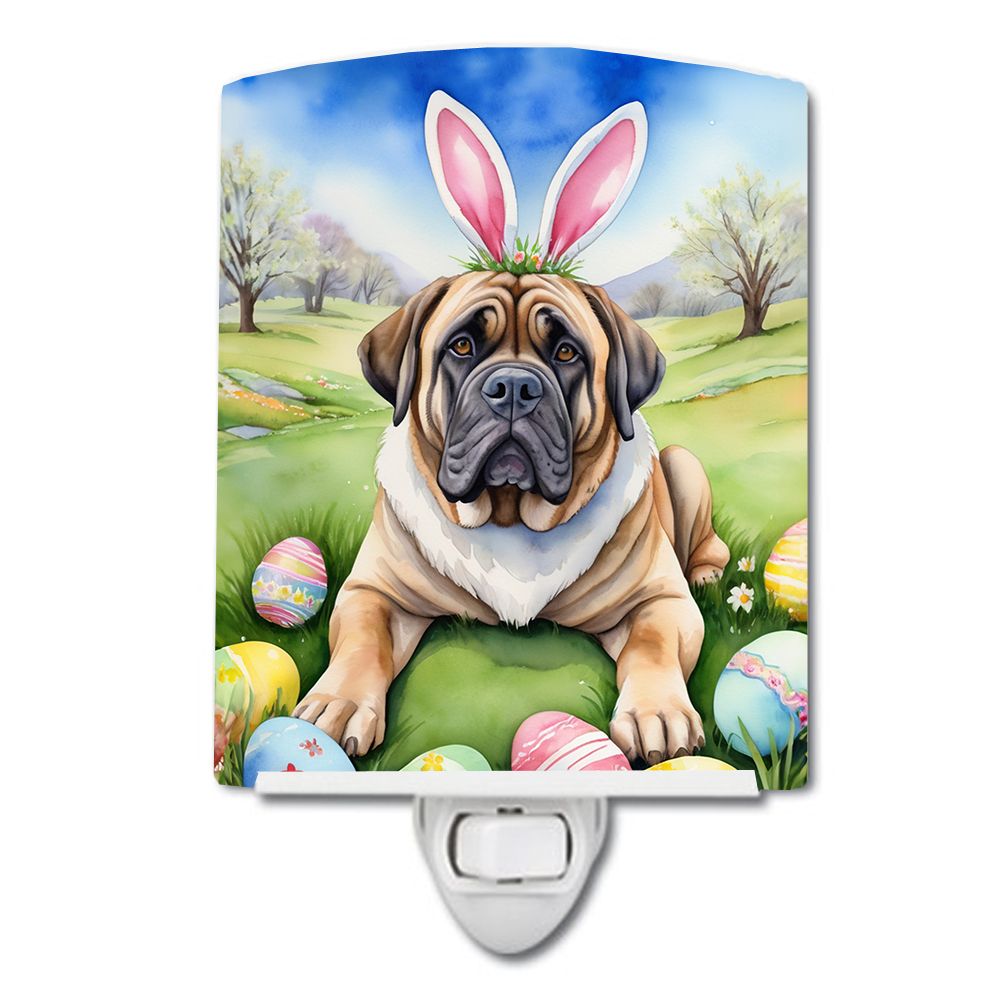 NEW Mastiff Easter Egg Hunt Ceramic Night Light Compact, UL-Certified, Ideal for Bedroom, Bathroom, Nursery, Hallway, Kitchen, 6