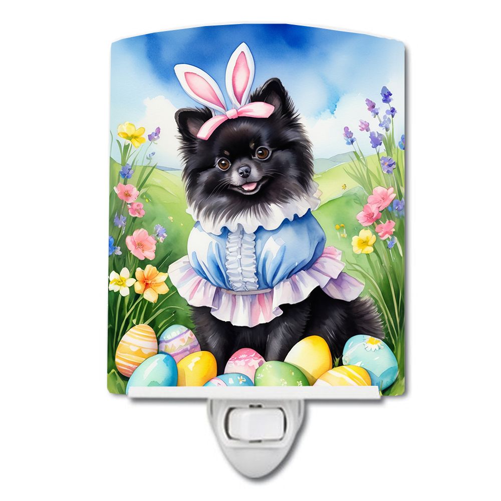 NEW Pomeranian Easter Egg Hunt Ceramic Night Light Compact, UL-Certified, Ideal for Bedroom, Bathroom, Nursery, Hallway, Kitchen