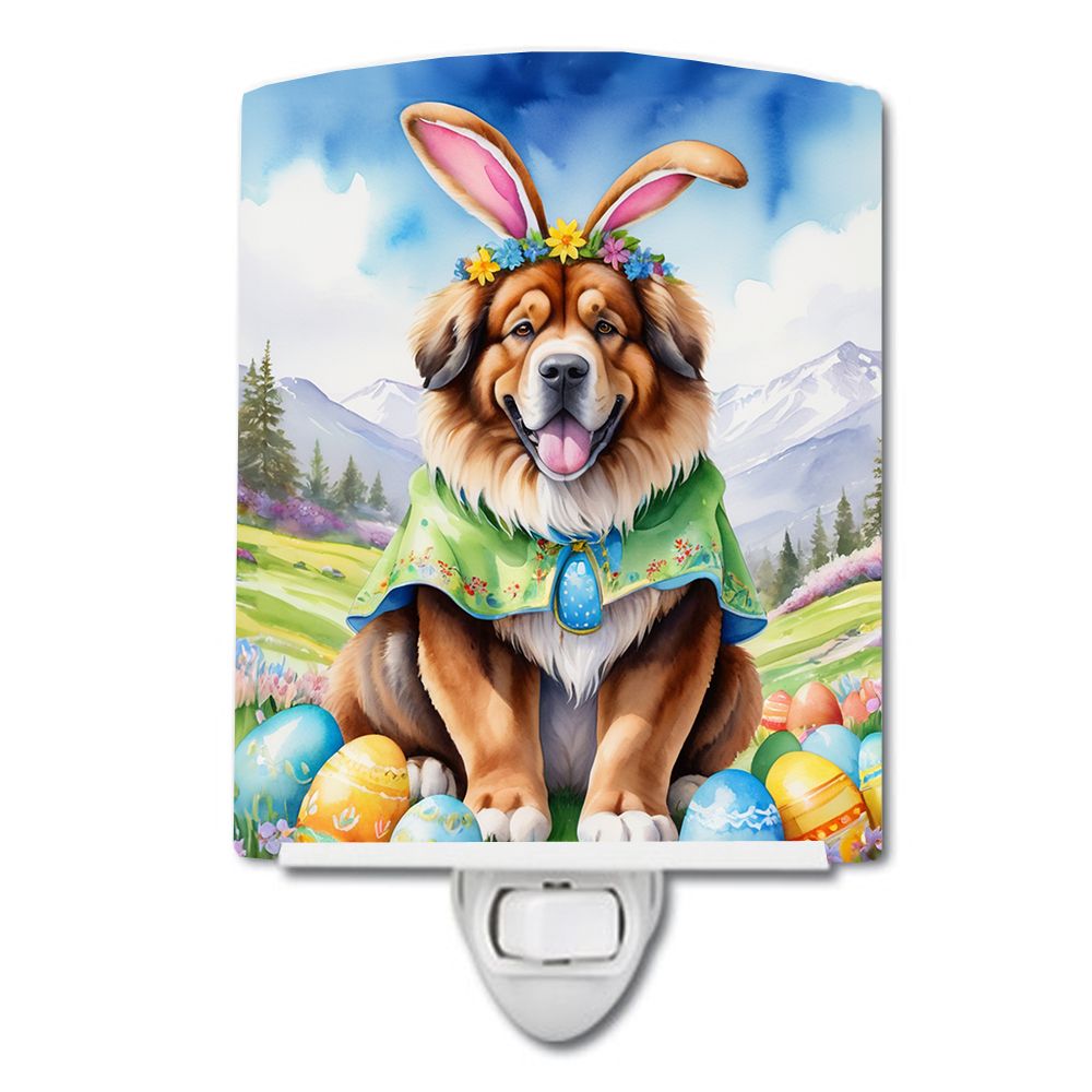 NEW Tibetan Mastiff Easter Egg Hunt Ceramic Night Light Compact, UL-Certified, Ideal for Bedroom, Bathroom, Nursery, Hallway, Ki
