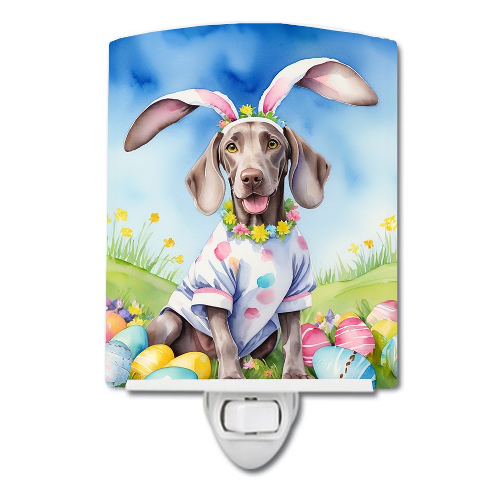 NEW Weimaraner Easter Egg Hunt Ceramic Night Light Compact, UL-Certified, Ideal for Bedroom, Bathroom, Nursery, Hallway, Kitchen