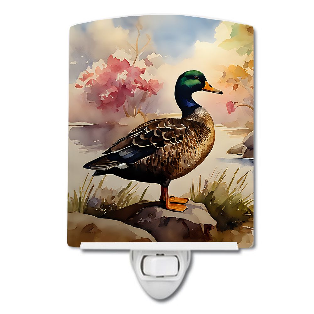 NEW American Black Duck Ceramic Night Light Compact, UL-Certified, Ideal for Bedroom, Bathroom, Nursery, Hallway, Kitchen, 6x4x3