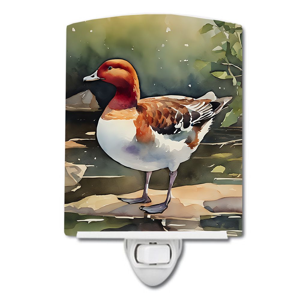 NEW Redhead Duck Ceramic Night Light Compact, UL-Certified, Ideal for Bedroom, Bathroom, Nursery, Hallway, Kitchen, 6x4x3, Multi