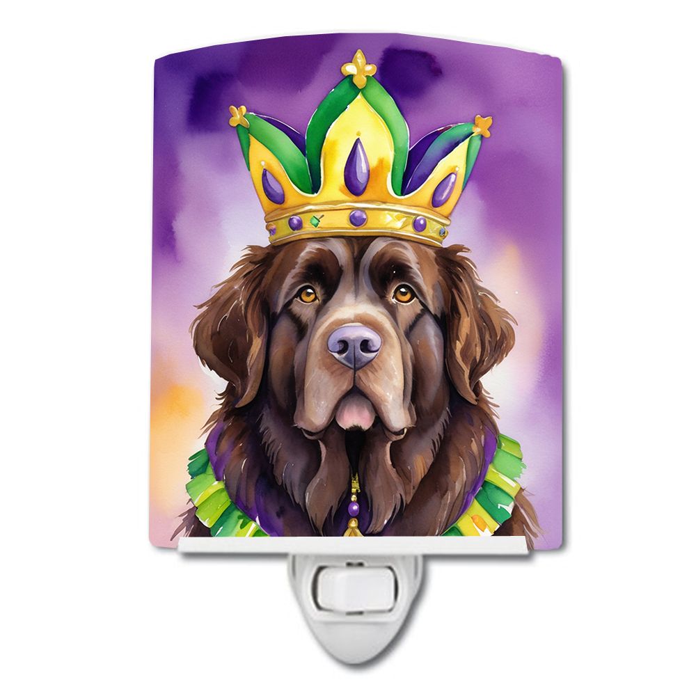 NEW Newfoundland King of Mardi Gras Ceramic Night Light Compact, UL-Certified, Ideal for Bedroom, Bathroom, Nursery, Hallway, Ki