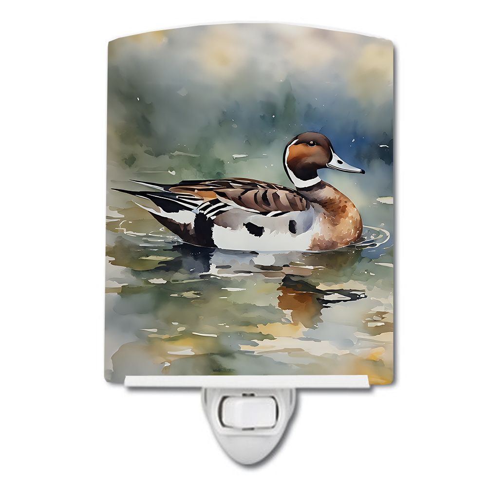 NEW Northern Pintail Ceramic Night Light Compact, UL-Certified, Ideal for Bedroom, Bathroom, Nursery, Hallway, Kitchen, 6x4x3, M