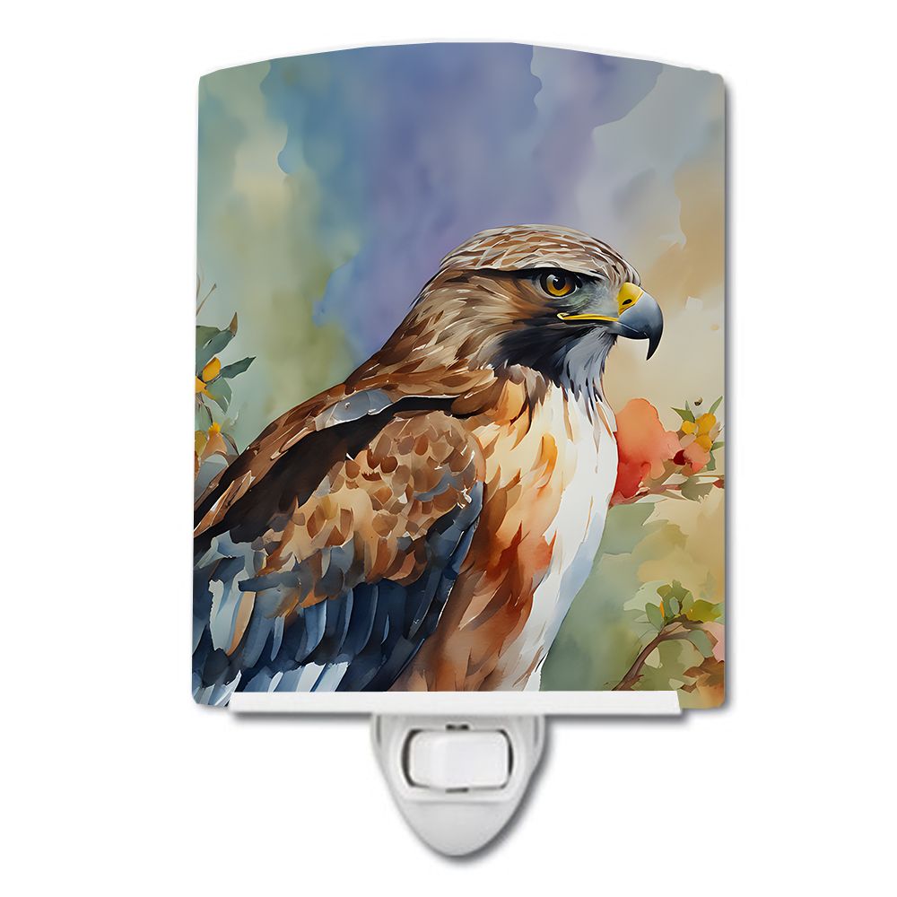 NEW Hawk Ceramic Night Light Compact, UL-Certified, Ideal for Bedroom, Bathroom, Nursery, Hallway, Kitchen, 6x4x3, Multicolor