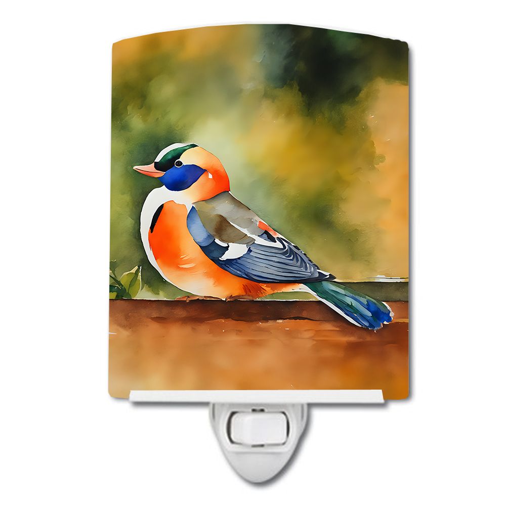 NEW Mandarin Duck Ceramic Night Light Compact, UL-Certified, Ideal for Bedroom, Bathroom, Nursery, Hallway, Kitchen, 6x4x3, Mult
