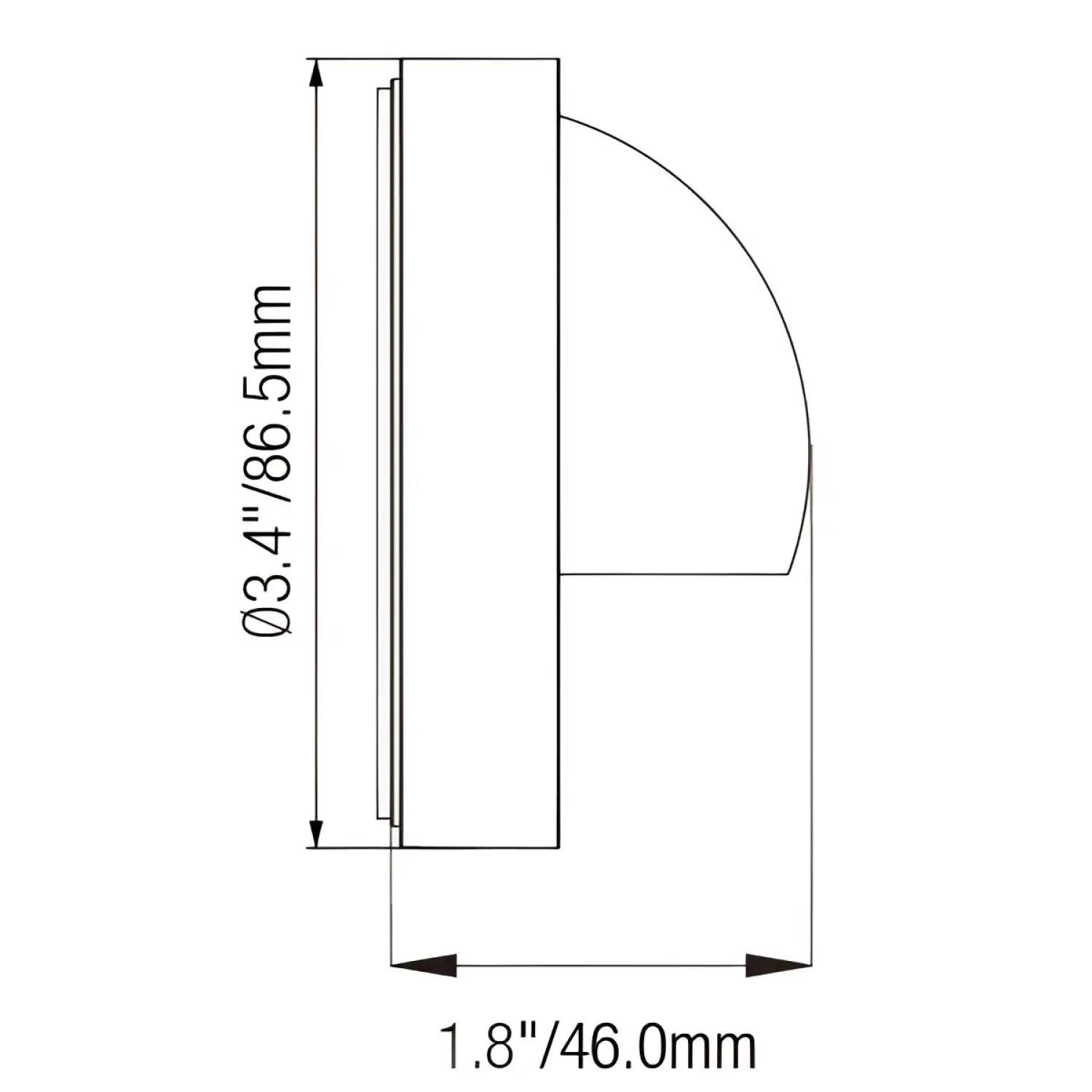 Die-Cast Brass Deck Light Outdoor with Clear Glass and GU5.3 Socket