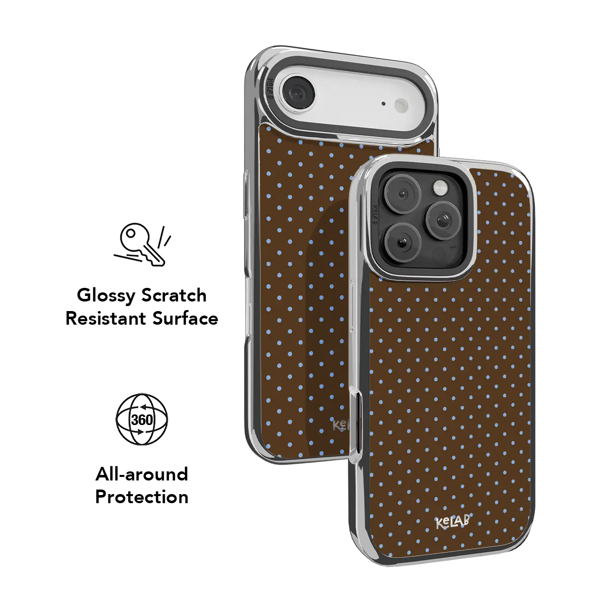 Blueberry Espresso | Brown Polka Dot iPhone Case