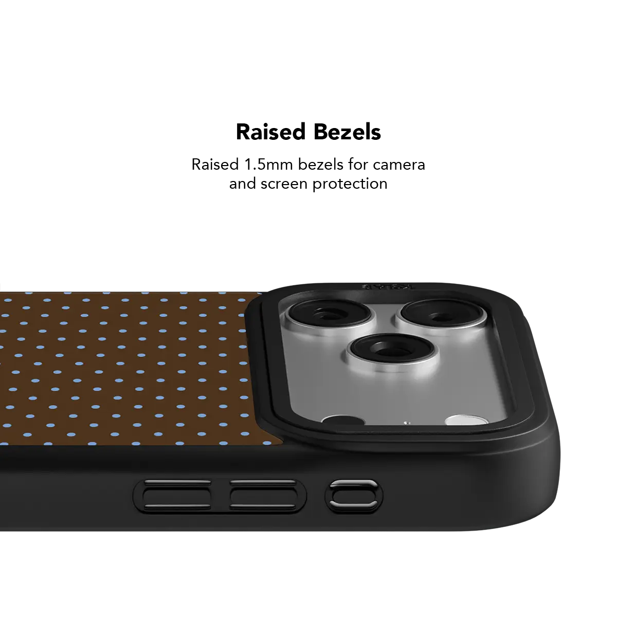 Blueberry Espresso | Brown Polka Dot iPhone Case