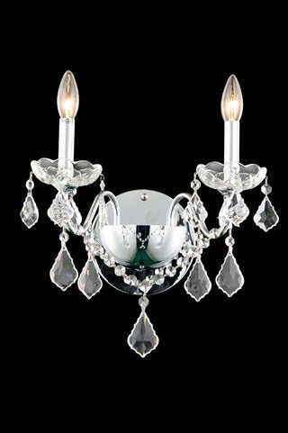 Elegant Lighting 2015W2c-Rc 13 x 15 in St Francis collection Wall Sconce - Royal cut  chrome