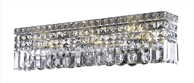 Elegant Lighting 2032W26c-Rc 26 L x 45 W x 625 H in Maxim collection Wall Sconce - Royal cut- chrome Finish