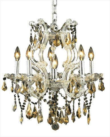 Elegant Lighting 2801D20c-gT-Rc 20 W x 25 H in Maria Theresa collection Hanging Fixture - Royal cut- chrome Finish