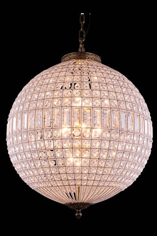Elegant Lighting 1205D24Fg-Rc 245 Dia X 335 H In Olivia Pendent Lamp - French Gold- Royal Cut Crystals