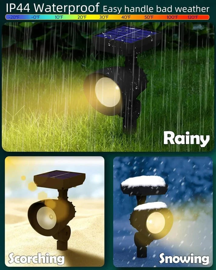 Energizer 50 Lumen Solar Outdoor Landscape Spot Light, Black (3-Pack)