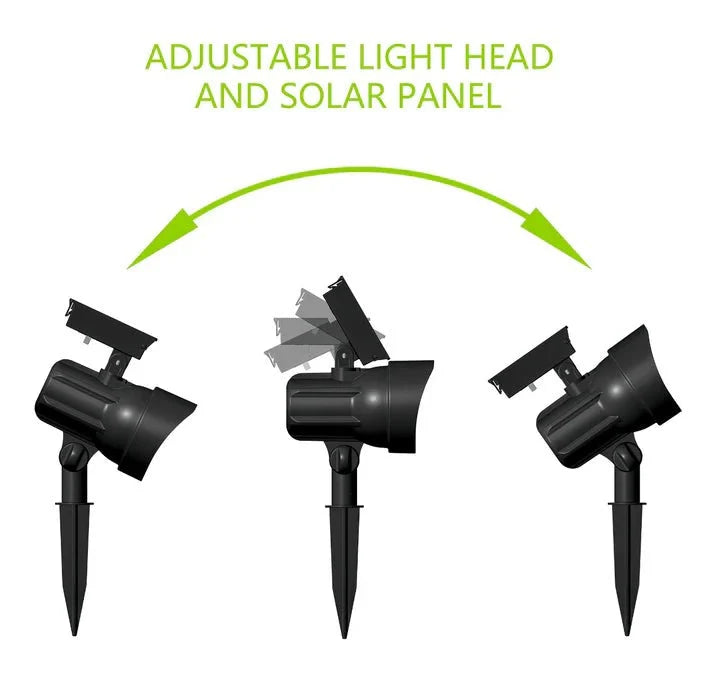 Energizer 50 Lumen Solar Outdoor Landscape Spot Light, Black (3-Pack)