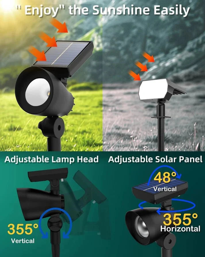 Energizer 50 Lumen Solar Outdoor Landscape Spot Light, Black (3-Pack)