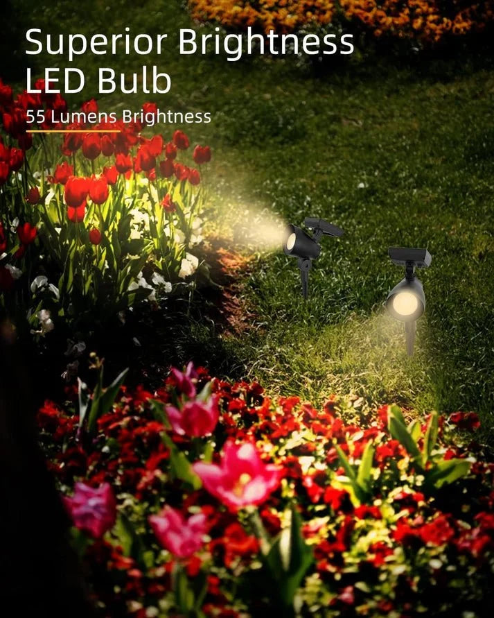 Energizer 50 Lumen Solar Outdoor Landscape Spot Light, Black (3-Pack)