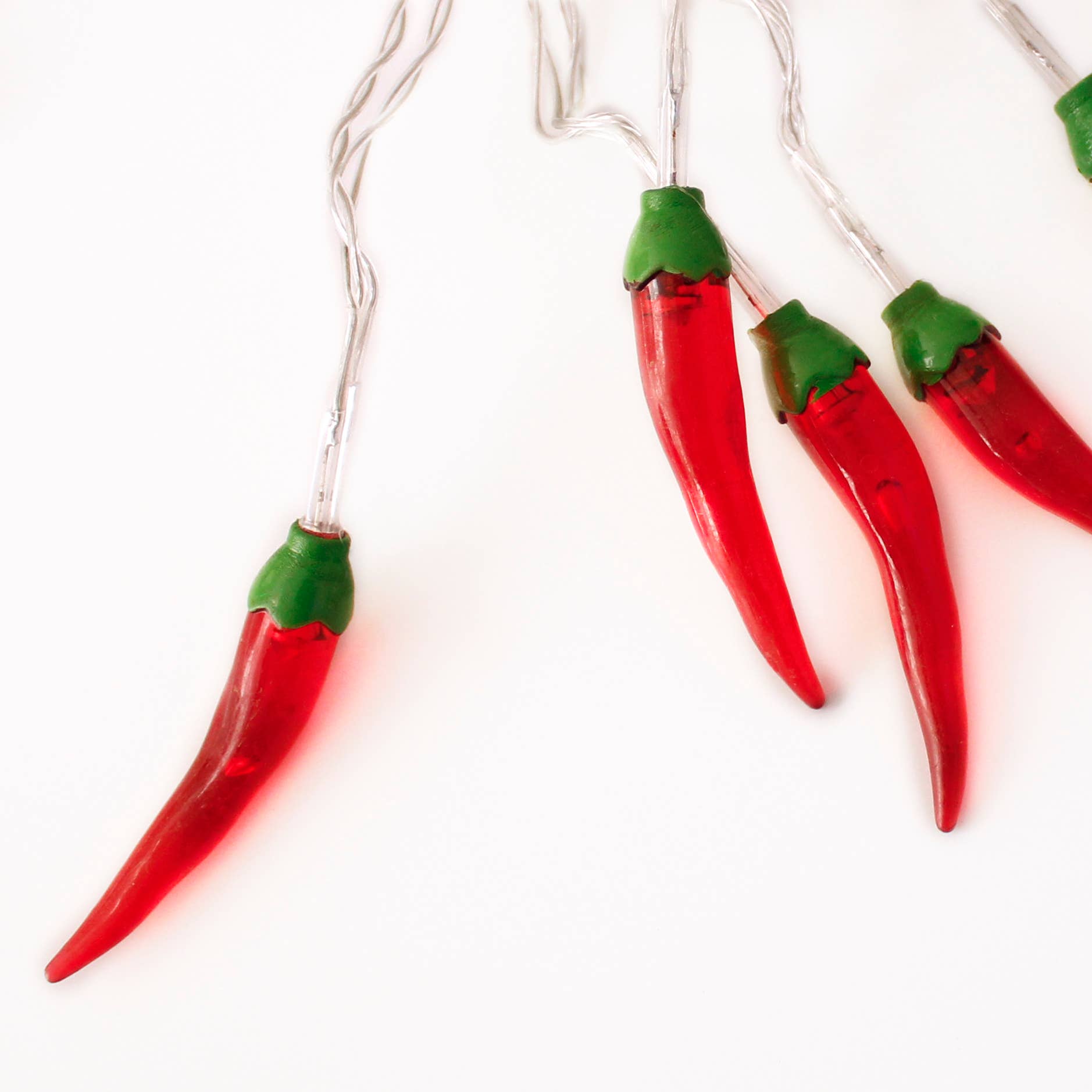 20 LED Battery Operated String Lights with Chili Pepper - Warm White