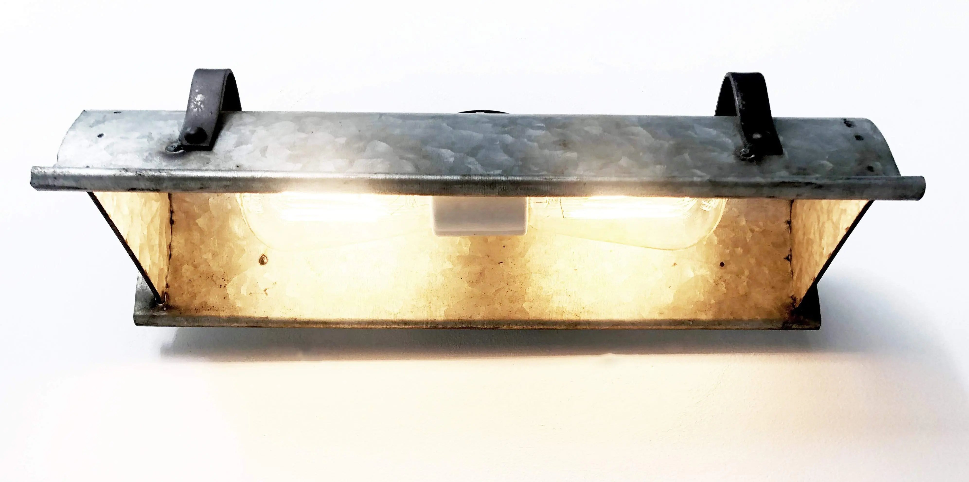 Galvanized Metal Wall Vanity Light