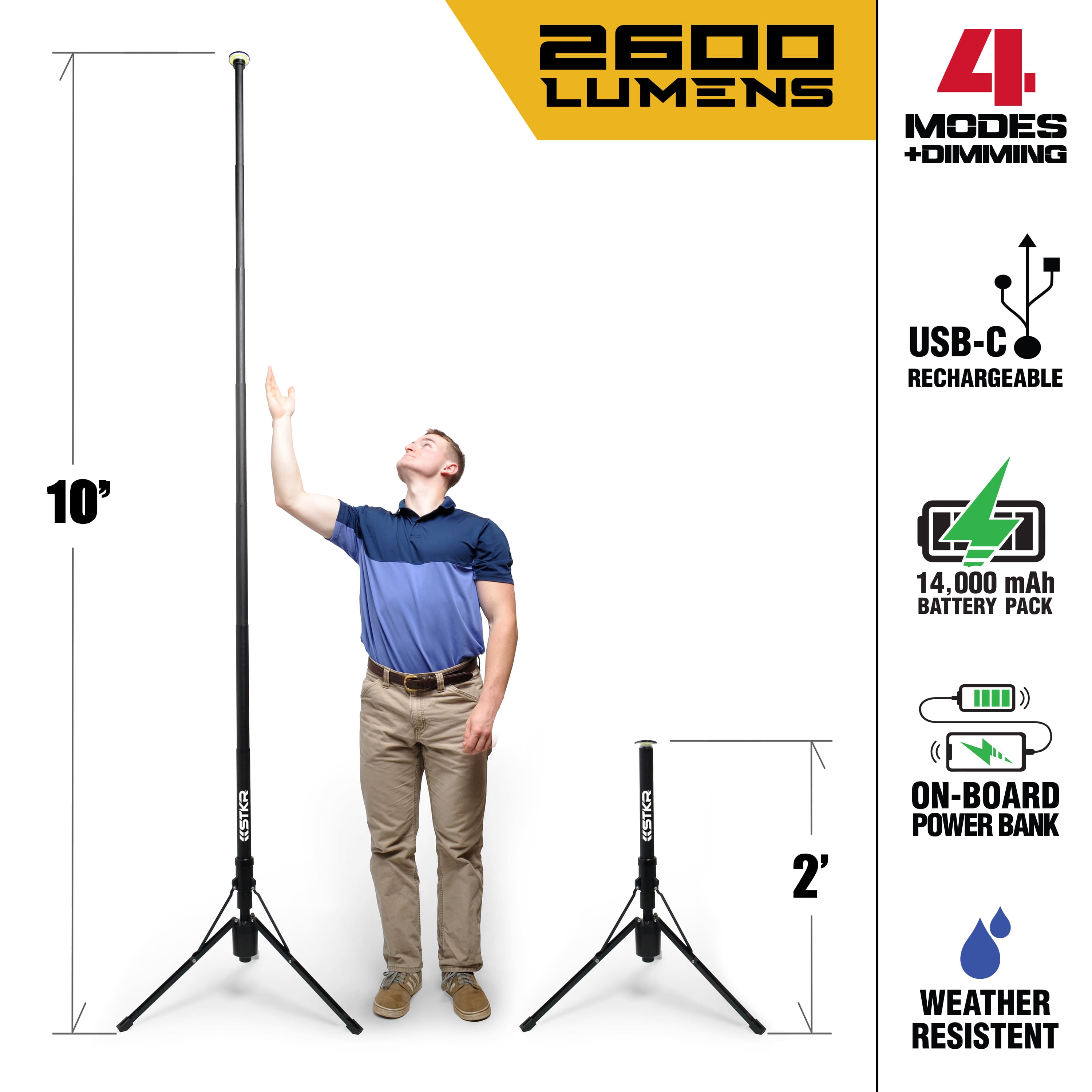 FLi-OVERLANDER 10' Telescoping Light with Wireless Remote